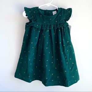 NWT Carter’s Green Corduroy Dress
